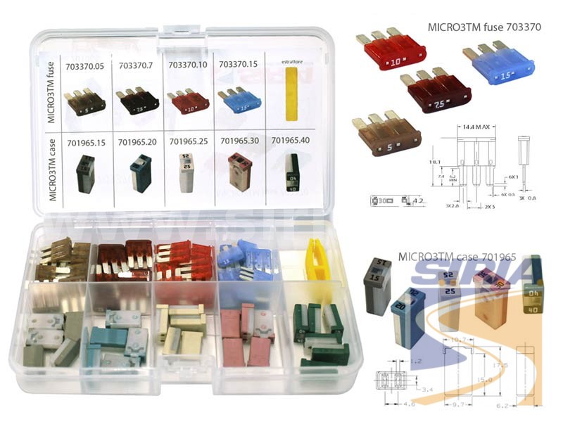 FUSIBILI MICRO 3-CASE KIT
